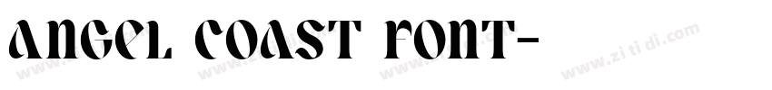 Angel Coast Font字体转换
